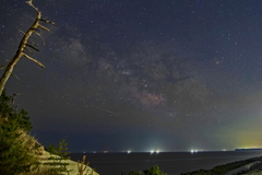大洲海岸・流星