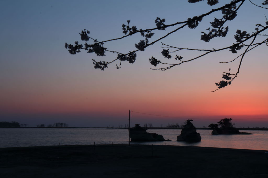 夜明け前　松川浦２