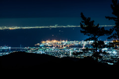 六甲山からの大阪湾夜景