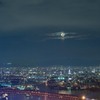 満月の大阪ウォータフロント