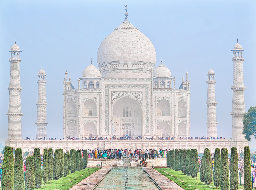 美しき霊廟 白き Taj Mahal