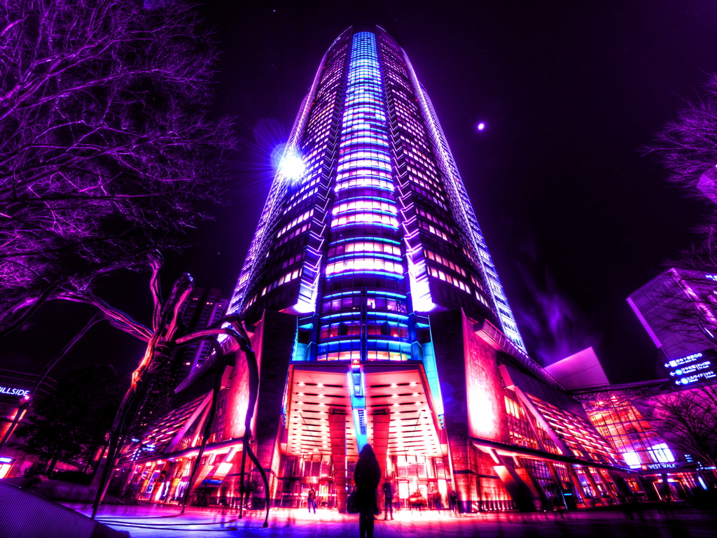 紫闇と光の塔