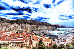 モナコ公国の紺碧の澄空