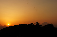 江ノ島　夕焼け