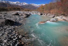 白馬の川