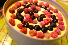 Ｗベリーチーズケーキ焼き前