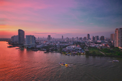 sunset bangkok