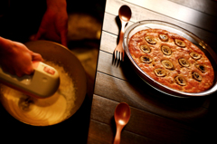 ウイスキー生クリーム泡立ち待ち..