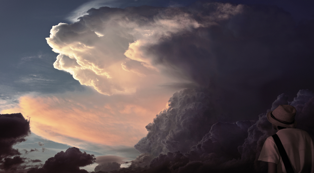 雷雲と麦わら少年