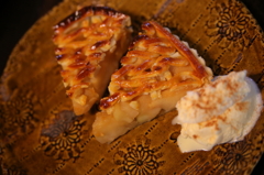 リンゴパイ完成カット