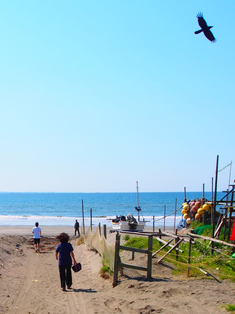 休日の由比ヶ浜