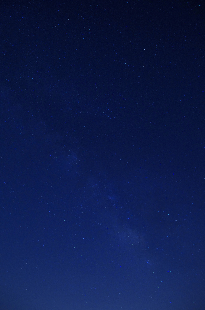 天の川と流れ星