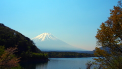 富士山と本栖湖