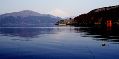 富士山と芦ノ湖2