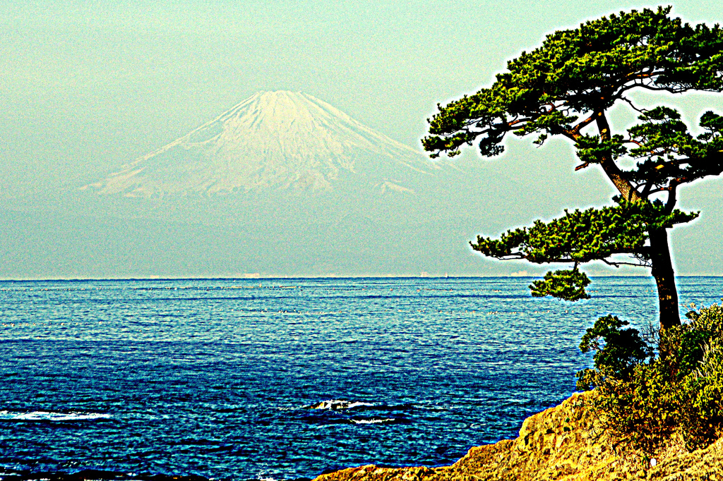 銭湯によくある富士山