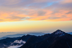 甲斐駒　夕景