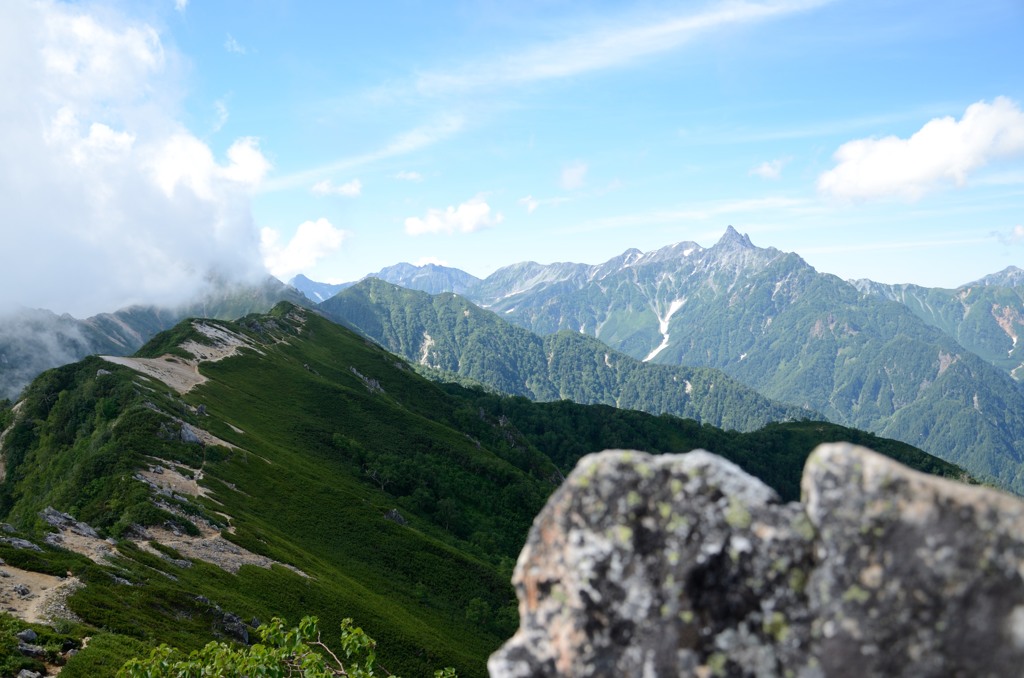 槍ヶ岳　遠望