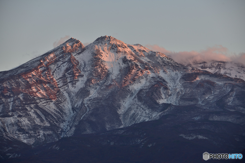 冠雪　夕照