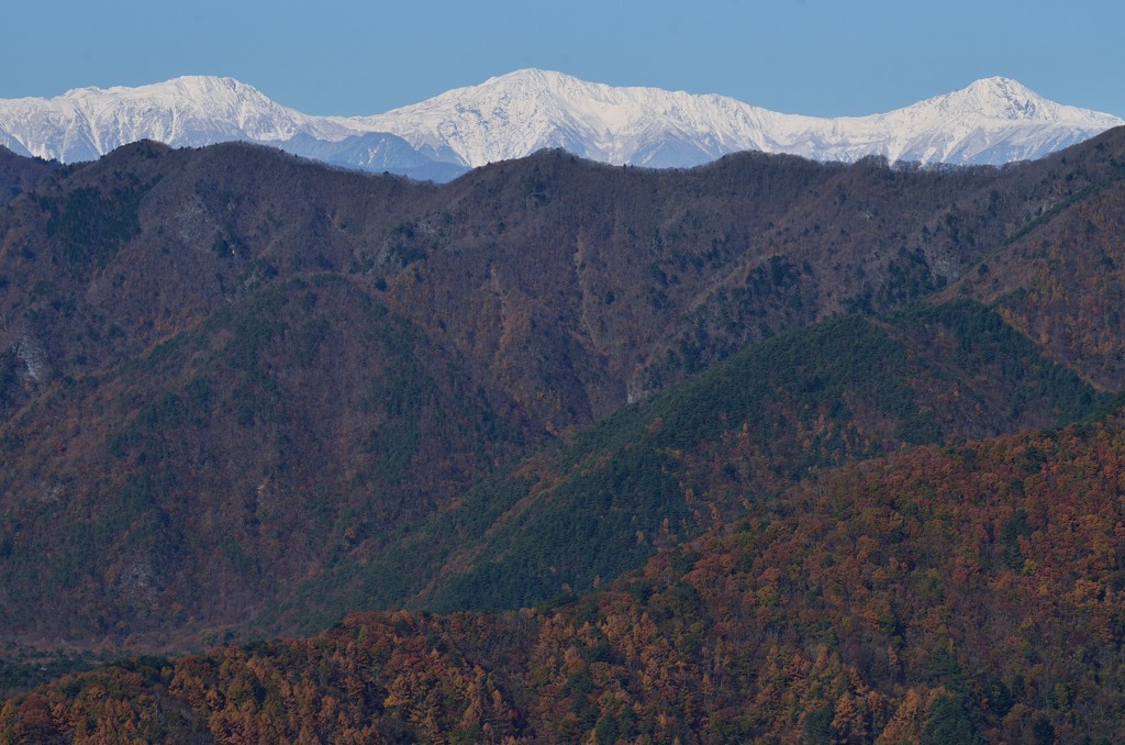 白峰三山　遠望