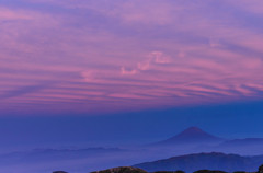 3000メートルの夕焼け　　富士山
