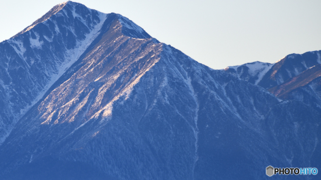 雪山夕照
