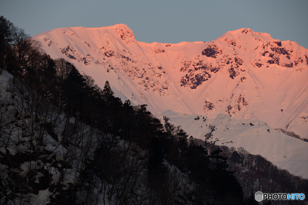 朝焼けの峰