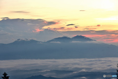 浅間山 黎明 浅間山 黎明
