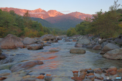 朝焼けの峰