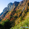 紅葉の山