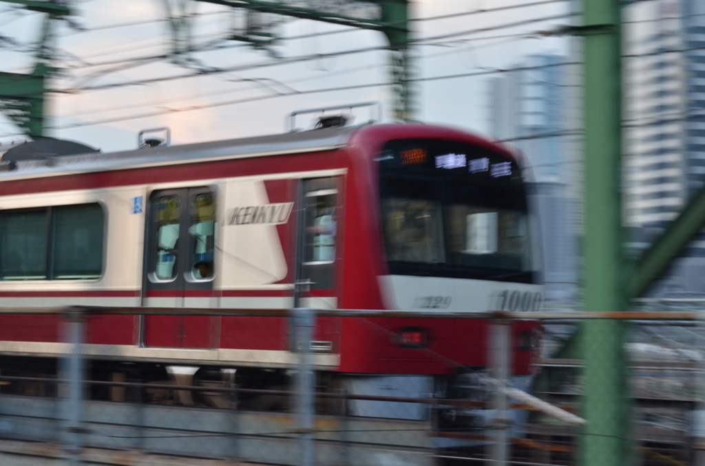 流し撮りテスト　京急1000系＠品川