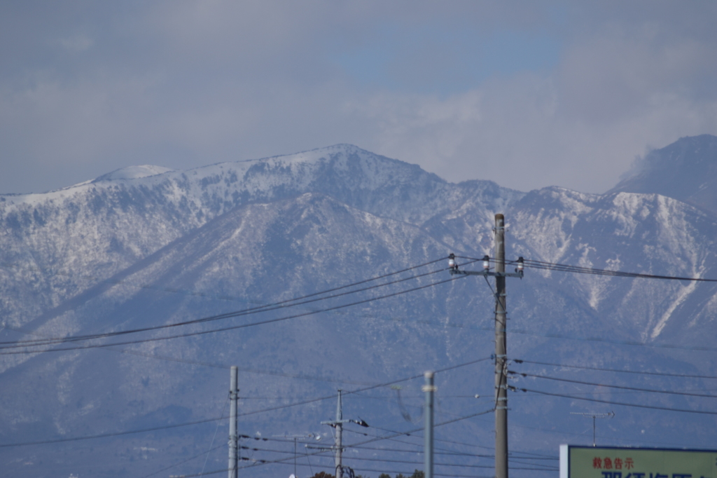 那須連山　那須塩原駅より