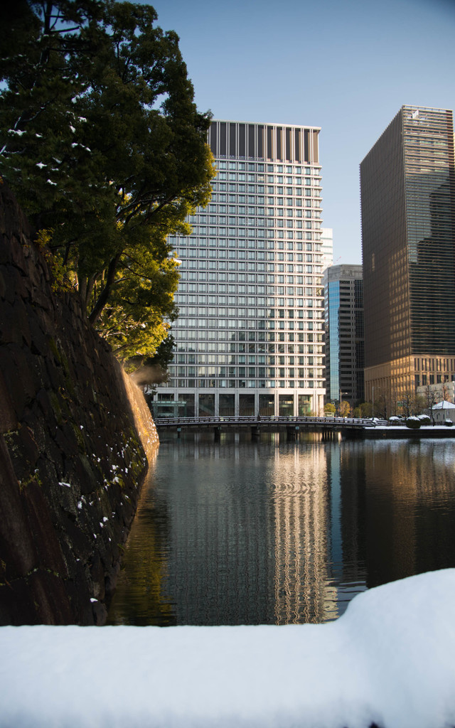 お堀が望める風景