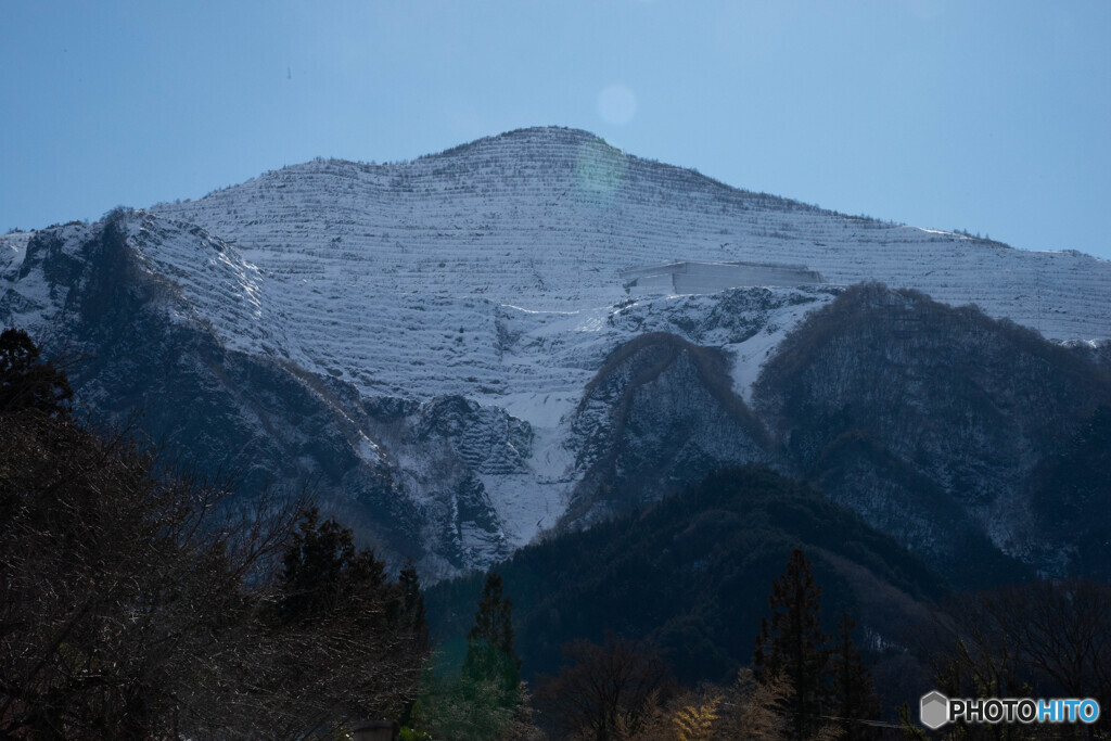 冠雪の武甲山