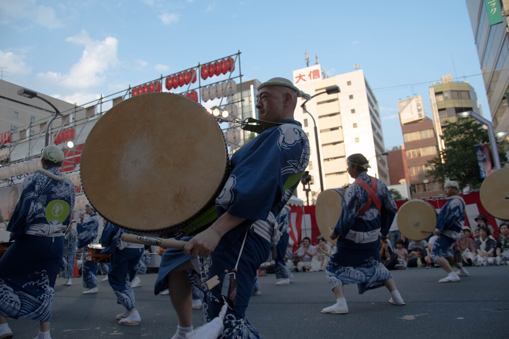 腹に響く太鼓