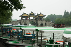 揚州 痩西湖に遊ぶ　五亭橋