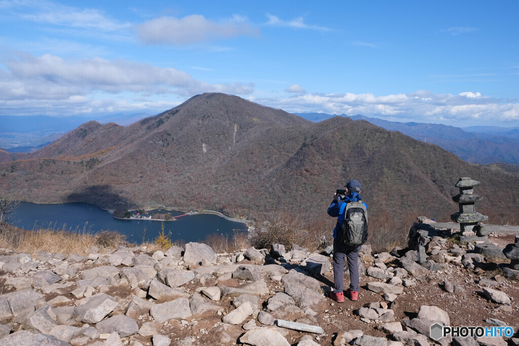 地蔵岳山頂から