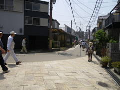 宿場の鈎曲がり