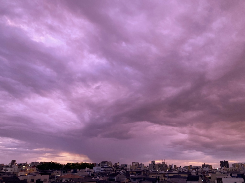 台風の雲