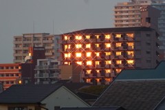 燃え輝く