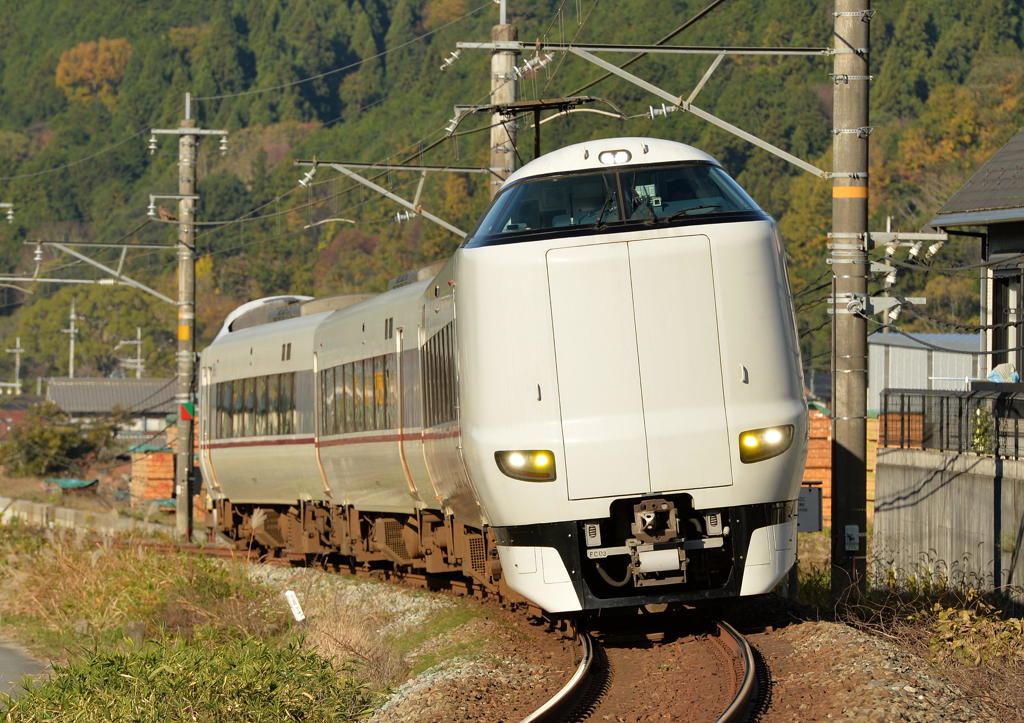 ３８１系前練習電２８７系