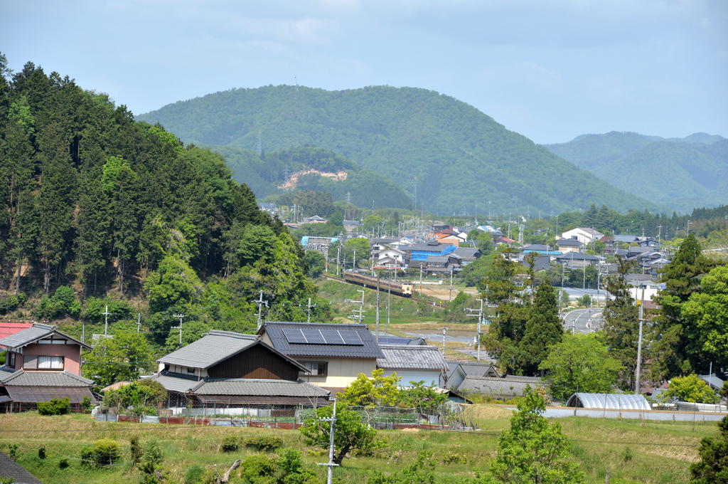 素朴な風景と３８１系