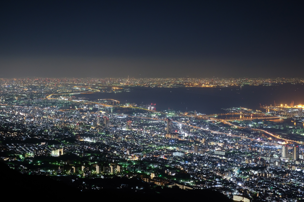 神戸の夜景（摩耶山から）