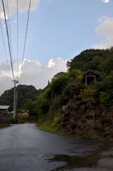 田舎の雨上がり