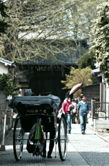 小江戸川越は人力車で