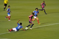 柿谷選手の突破