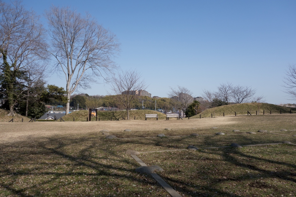 茅ヶ崎城址公園の城郭あと