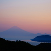 富士山と朝焼け ～西伊豆雲見にて～