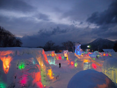 夕暮れの氷濤(ひょうとう)