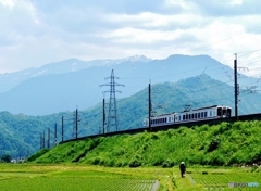 初夏とほくほく線と山笠と(笑)