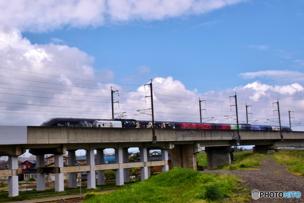 現美新幹線下り１番列車